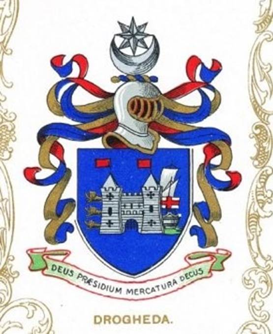A close-up of a coat of arms  Description automatically generated