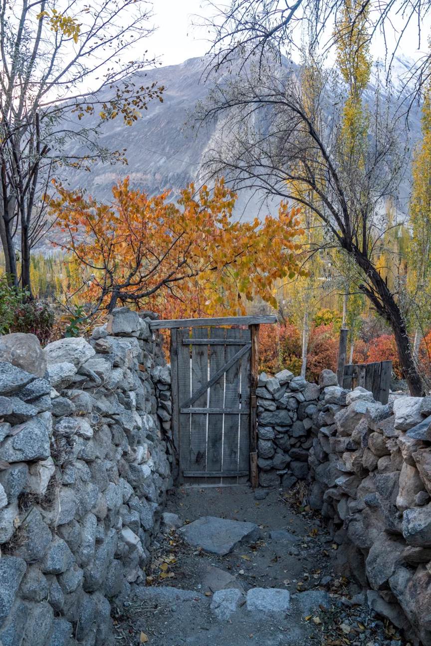Gate to a house in Hunza Valley