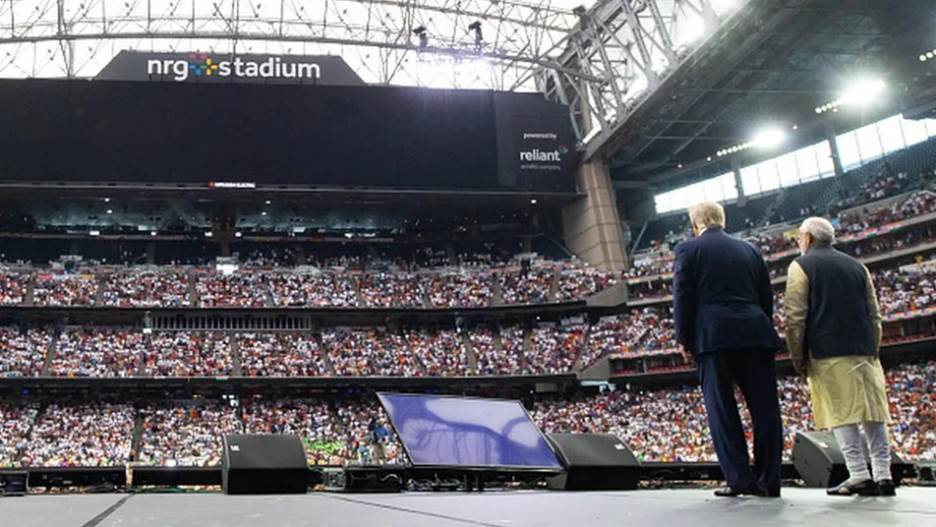 US President Donald Trump and Indian Prime Minister Narendra Modi attend Howdy, Modi! at NRG Stadium in Houston, Texas, September 22, 2019