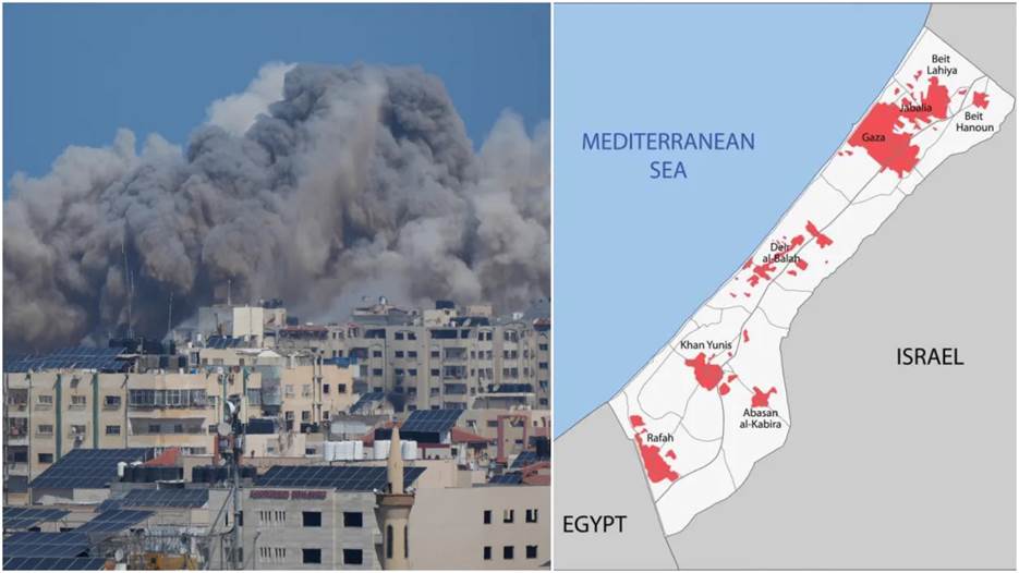 Gaza borders Israel and Egpyt. (AP/Getty)