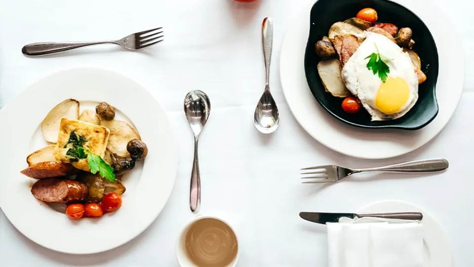 A delicious breakfast spread in the GoldLeaf dining area.