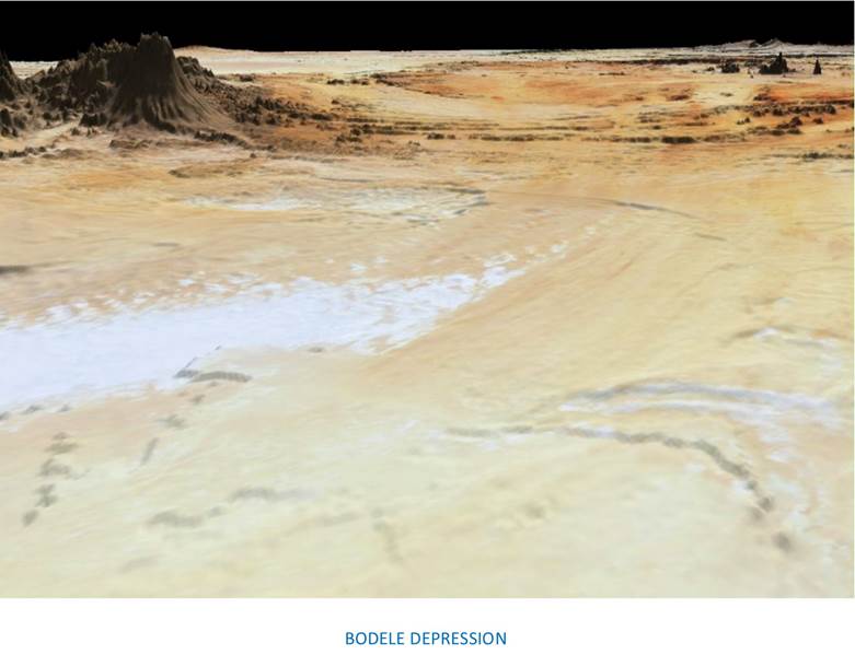 A satellite view of a desert Description automatically generated