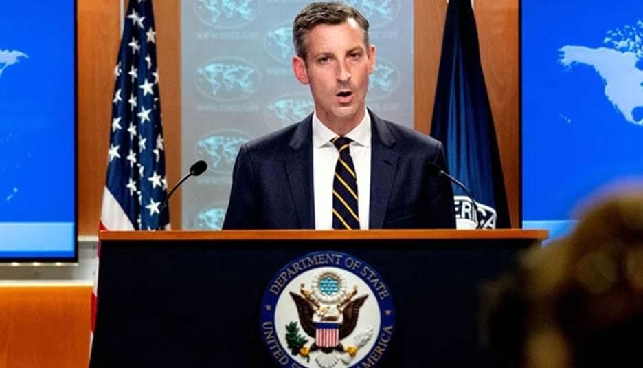 US State Department spokesperson Ned Price. — Twitter