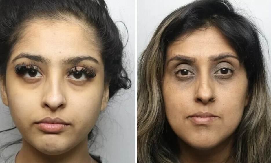 Mahek Bukhari (left) and her mother Ansreen. — Photo courtesy: BBC News
