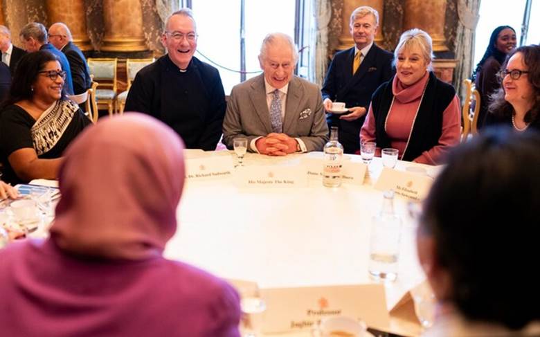 King Charles met with faith leaders to discuss how the conflict was affecting communities
