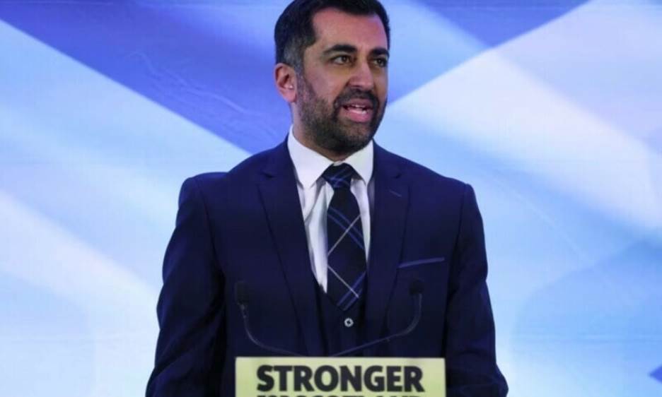 <p>Humza Yousaf speaks as he is announced as the new Scottish National Party leader in Edinburgh, Britain March 27. — Reuters</p>