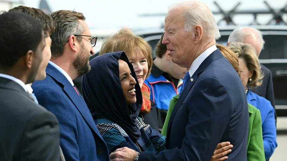 Joe Biden, Ilhan Omar