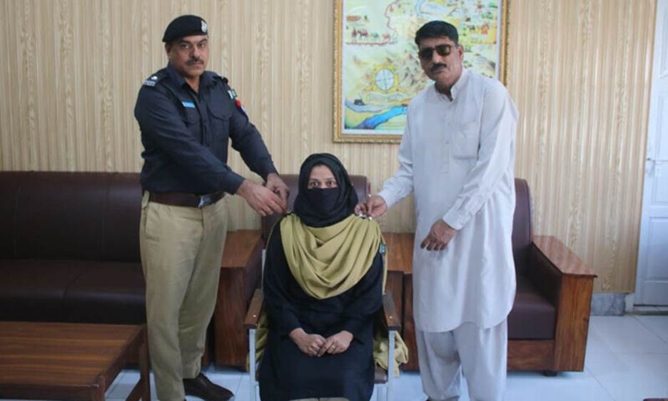 Samreen Amir has been posted as the additional station house officer at the women police reporting centre in Parachinar. — Photo provided by author