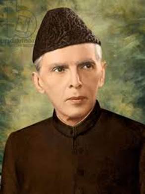 Image of Pakistan: Muhammad Ali Jinnah (1876- 1948), founder of Pakistan,  painting