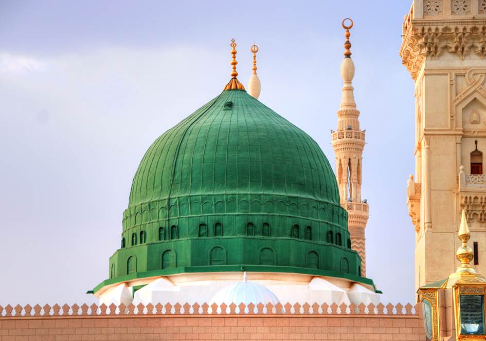 Masjid an-Nabawi, known in English as the Prophet's Mosque, was built by Prophet Muhammad himself, next to the house where he settled after his migration to Medina in 622 AD.