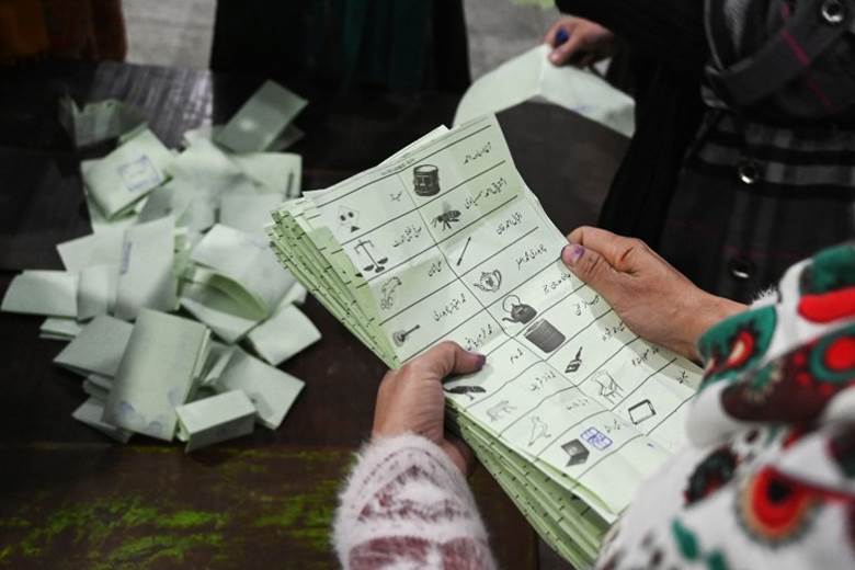 Imran Khan was supposed to be shut out of Pakistan's election. His supporters are in the lead.