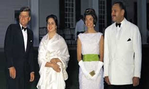 President John F. Kennedy hosting ...