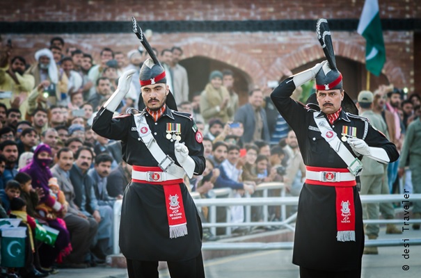 Watching Wagah Border Ceremony at India Pakistan Border